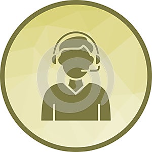 Support Agent icon vector image.