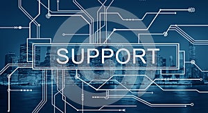 Support Assistance Advice Coaching Help Team Concept