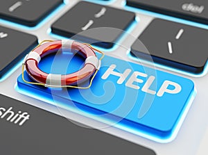 Support, assistance and help concept