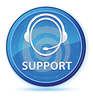 Support (customer care icon) midnight blue prime round button