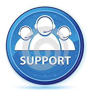 Support (customer care team icon) midnight blue prime round button