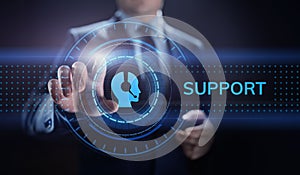 Support Customer Service Quality assurance Business Technology concept.