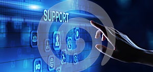 Support Customer service satisfaction business technology concept