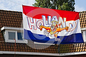 Support of Dutch soccerteam in the Netherlands