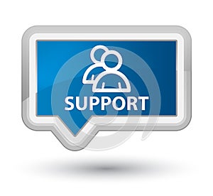 Support (group icon) prime blue banner button