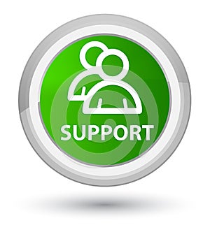 Support (group icon) prime green round button
