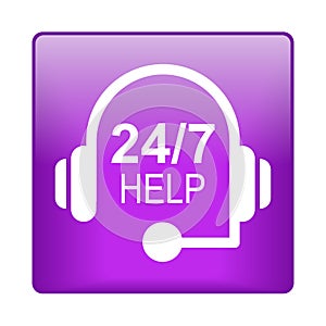 Support help 24 hrs icon