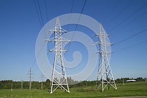 Support high-voltage power lines