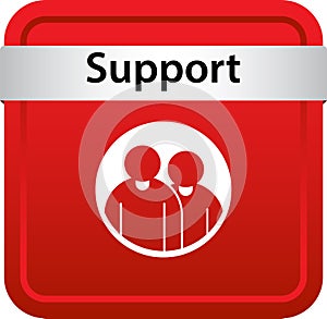 Support icon web button