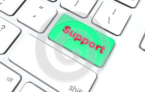 Support key for technical support