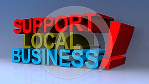 Support local business on blue