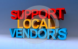 Support local vendors on blue