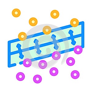 support machine svm algorithm color icon vector illustration