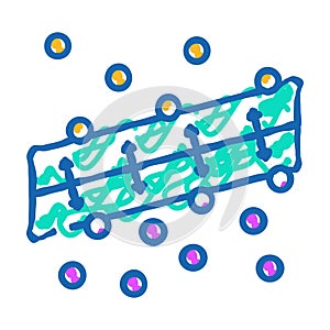 support machine svm algorithm icon doodle illustration