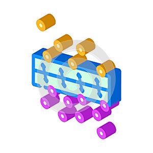 support machine svm algorithm isometric icon vector illustration