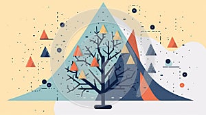 A Support  machine icon representing the supervised learning algorithm used for classification created with Generative AI