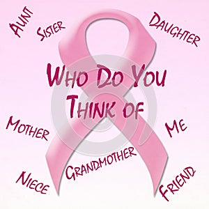 Support moms and sisters pink ribbon