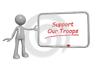 Support our troops on board