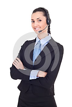 Support phone operator in headset