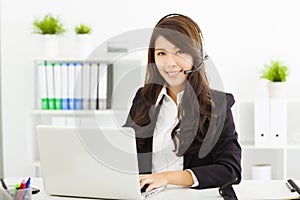 support phone operator in headset