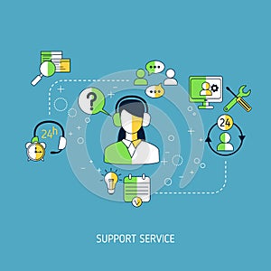 Support service concept