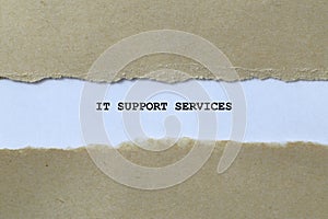 it support services on white paper