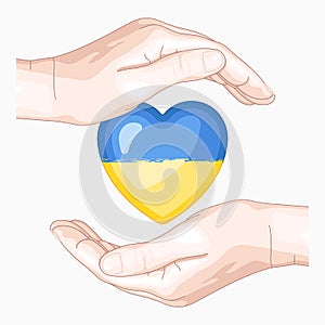 Support for Ukraine Vector Illustration