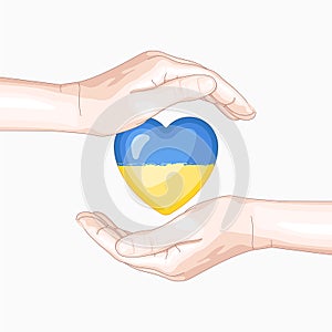 Support for Ukraine War Victims Vector Illustrations.