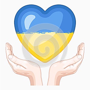 Support for Ukraine War Victims Vector Illustrations.