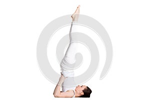 Supported Shoulderstand yoga asana