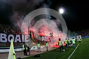 Supporters at Steaua - Dinamo match