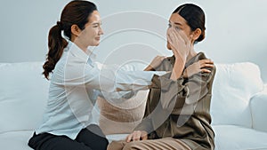 Supportive and comforting hands for empathy in vivancy therapy office