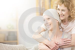 Supportive older woman photo