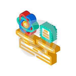 supremacy quantum computer isometric icon vector illustration