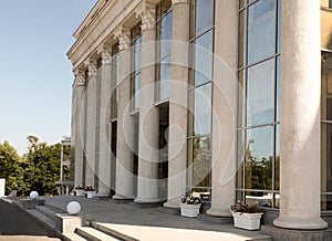 Supreme court building with pillars