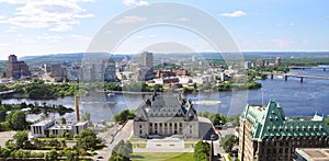 Supreme Court and Gatineau, Ottawa, Canada photo