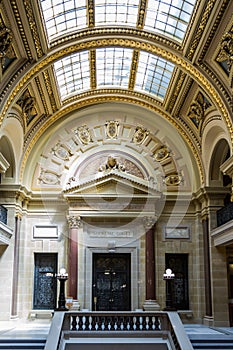 Supreme court inside the capitol building in Madison, Wisconsin