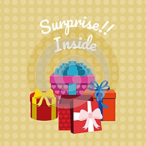 Suprise inside gift boxes