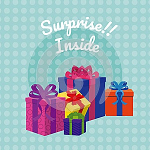 Suprise inside gift boxes