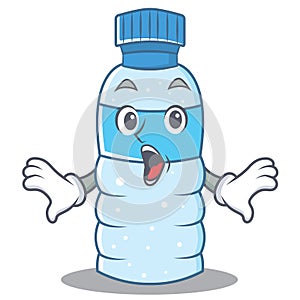 Suprised bottle character cartoon style
