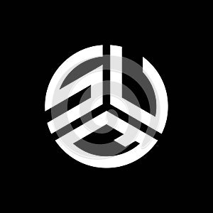 SUQ letter logo design on black background. SUQ creative initials letter logo concept. SUQ letter design