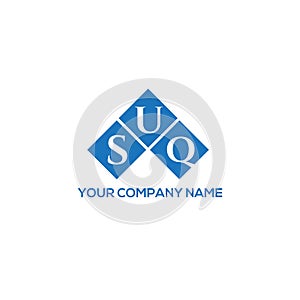 SUQ letter logo design on white background. SUQ creative initials letter logo concept. SUQ letter design photo
