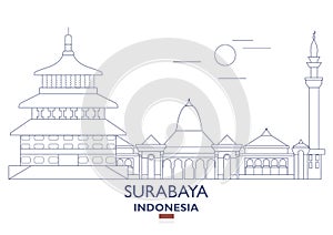 Surabaya City Skyline, Indonesia photo
