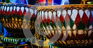 Surajkund craft mela, dholl, musical instrument