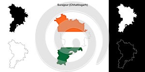 Surajpur outline map