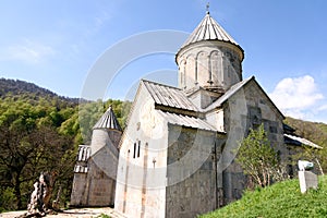 Surb Astvatsatsin, Church of Holy Virgin. Ancient Armenian monastery Haghartsin in Tavush region in wooded valley of