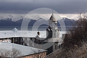 Surb Hakob chapel dome, Sevan, Armenia