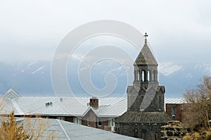 Surb Hakob chapel dome, Sevan, Armenia, Caucasus,Central Asia