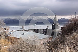Surb Hakob chapel dome, Sevan, Armenia