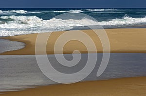 Surf, beach and tidal pool